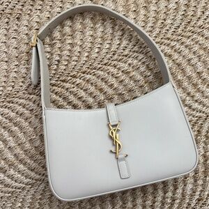 YSL LE 5 À 7 in smooth leather blanc vintage